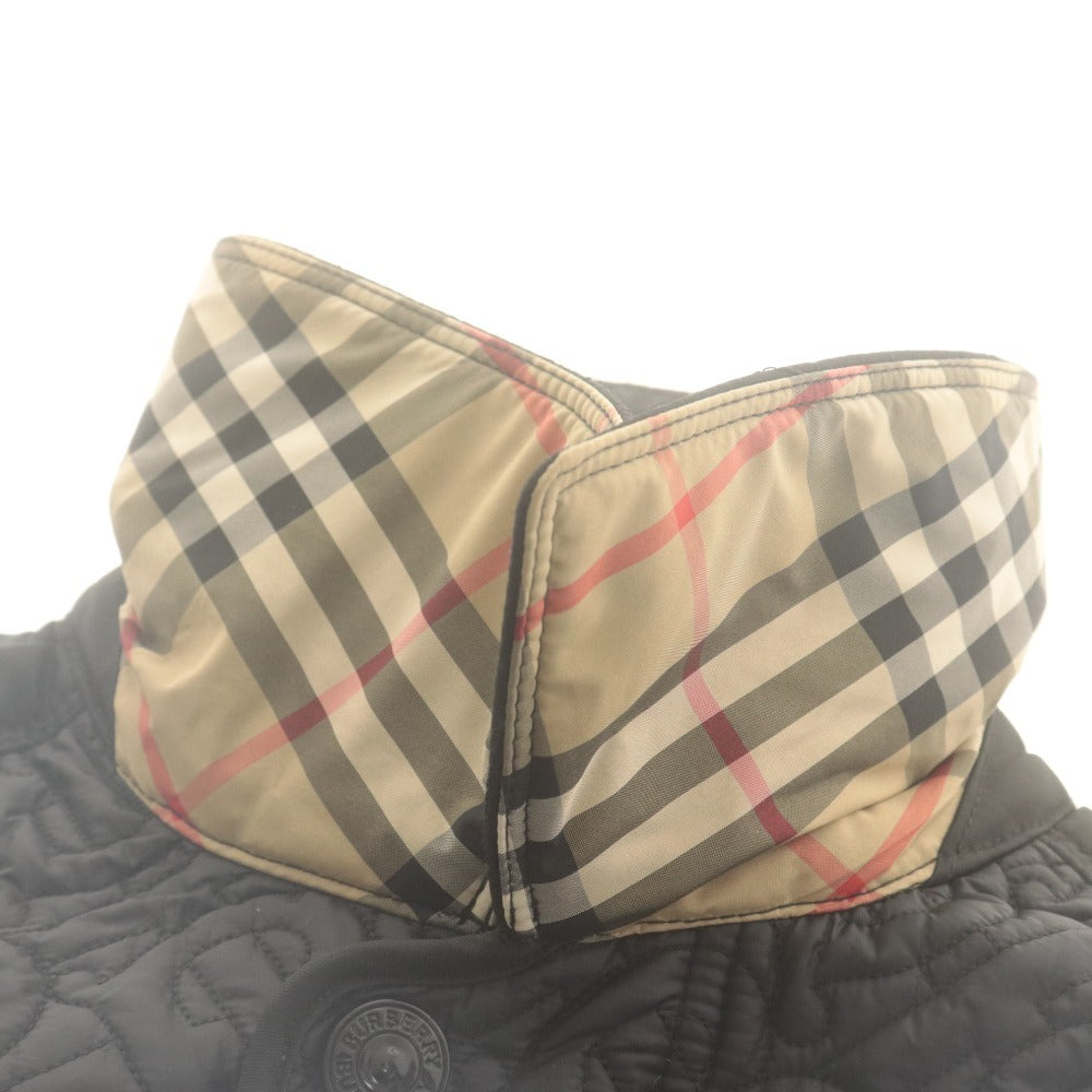 ■ BURBERRY バーバリー キルティングジャケット 長袖 アウター TBモノグラム レディース ジュニア 12Y/152cm 黒 ブラック 等 未使用
