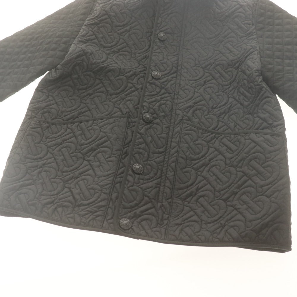 ■ BURBERRY バーバリー キルティングジャケット 長袖 アウター TBモノグラム レディース ジュニア 12Y/152cm 黒 ブラック 等 未使用