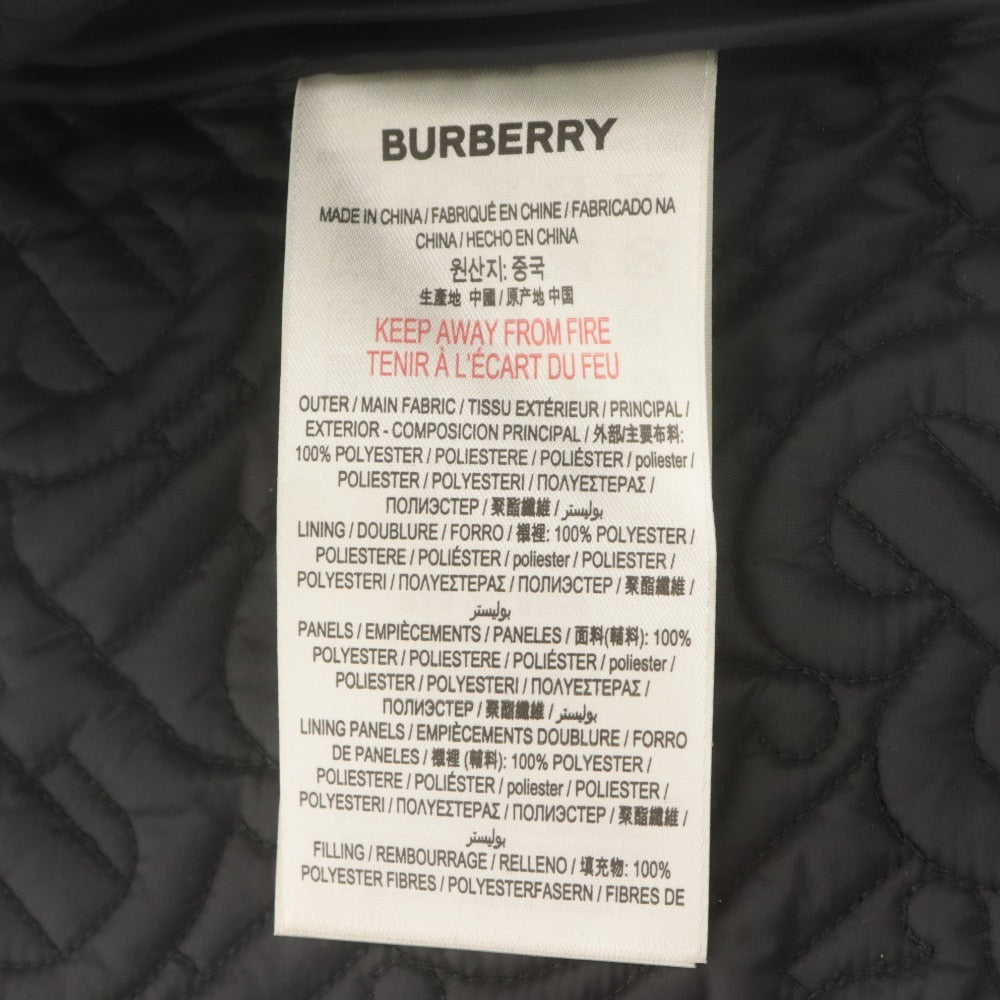 ■ BURBERRY バーバリー キルティングジャケット 長袖 アウター TBモノグラム レディース ジュニア 12Y/152cm 黒 ブラック 等 未使用