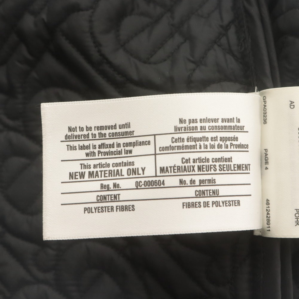 ■ BURBERRY バーバリー キルティングジャケット 長袖 アウター TBモノグラム レディース ジュニア 12Y/152cm 黒 ブラック 等 未使用