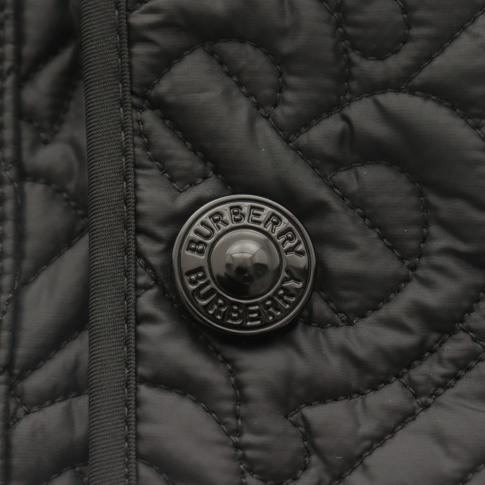 ■ BURBERRY バーバリー キルティングジャケット 長袖 アウター TBモノグラム レディース ジュニア 12Y/152cm 黒 ブラック 等 未使用