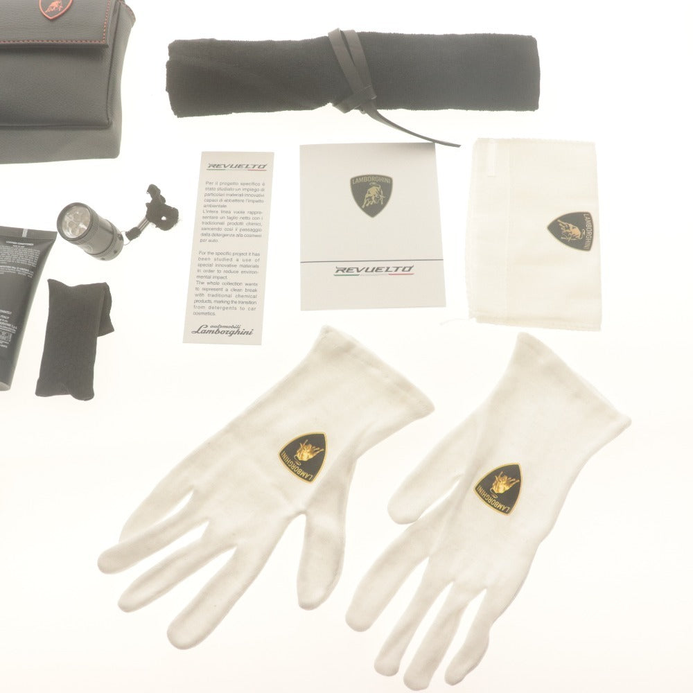 ■ Lamborghini ランボルギーニ メンテナンスキット＆カーボンボックス クリーナーセット レヴェルト購入者特典 付属品付き 未使用