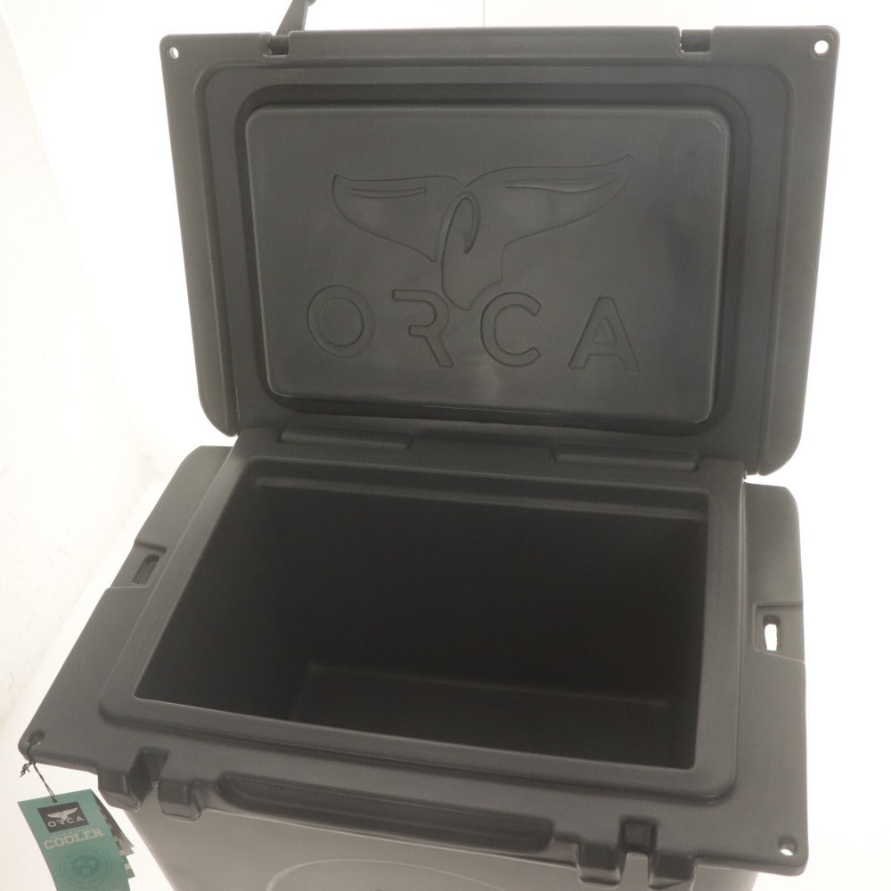 ■ オルカ クーラーボックス ORCA COOLER 40QT 全長65cm アウトドア ファミリーキャンプ BBQ 保冷器具 タグ,付属品付き