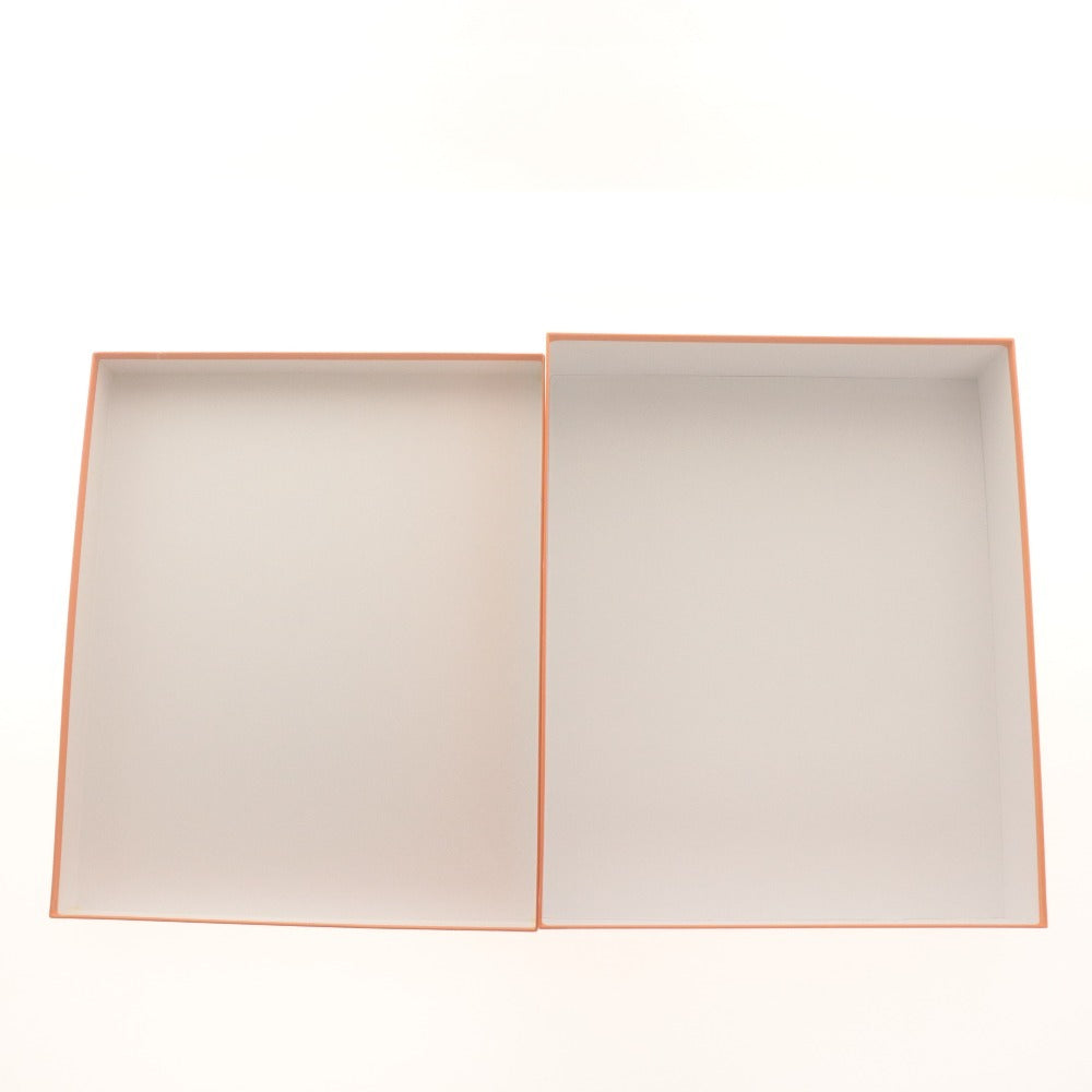 ■ HERMES エルメス 空箱 252 45.5x37x10.2cm ボックス ギフト 保存 小物 バック入れ 等 オレンジ 薄葉紙,冊子付き