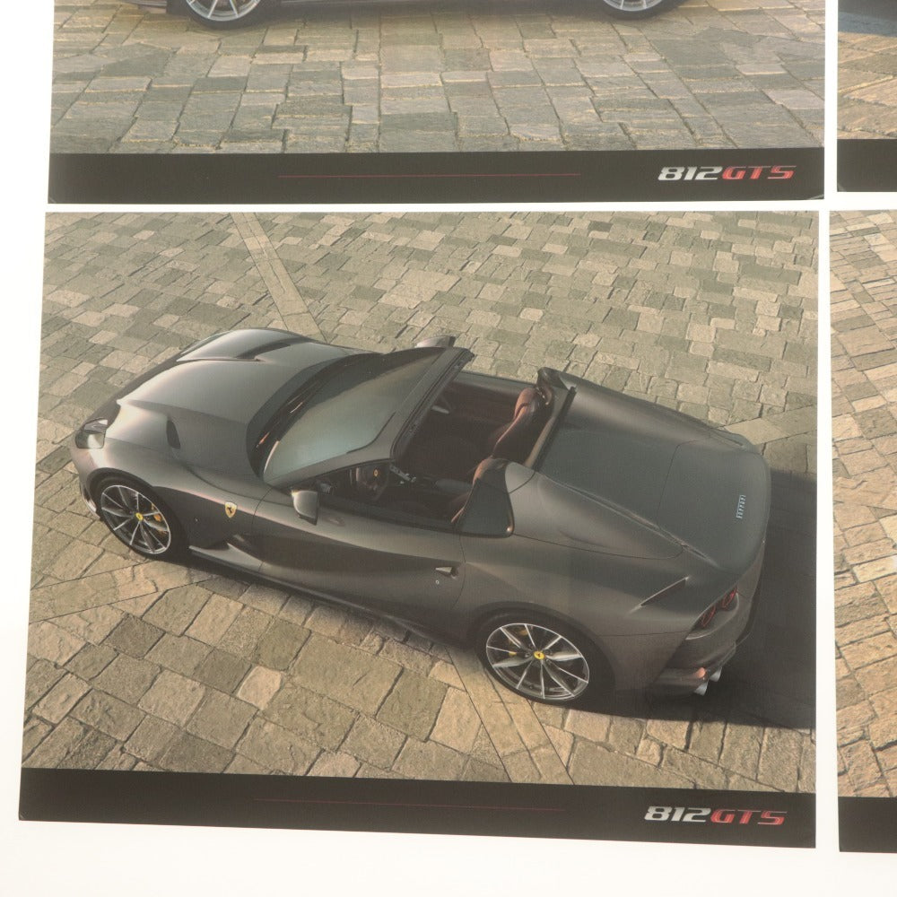 ■ Ferrari フェラーリ 812 GTS 純正プロモーションフォトセット 公式カタログ ポスター ポートフォリオ 非売品