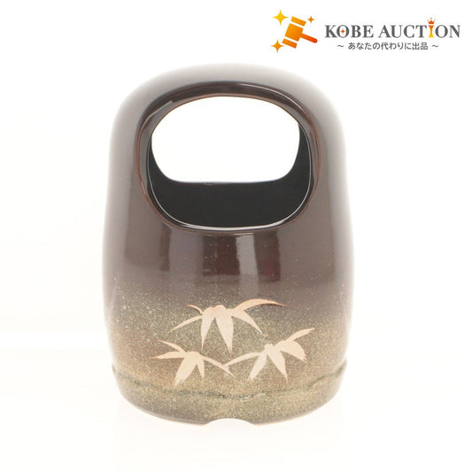 ■ Hand warmer hibachi, flower vase, vessel, urn, flower base, craftwork, object, ornament, interior decor, antique, includes ash and charcoal