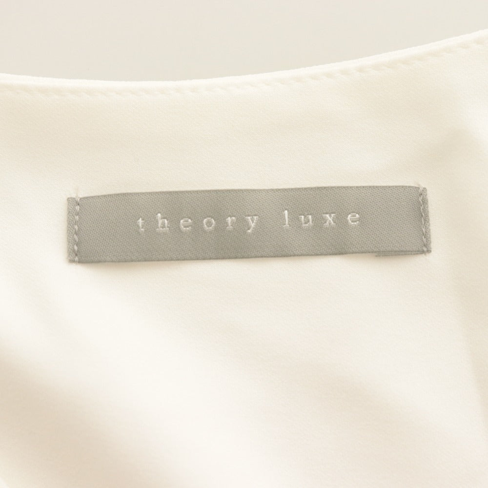 ■ セオリーリュクス theory luxe カットソー 七分袖 トップス ブラウス 日本製 レディース 40(L相当）アイボリー