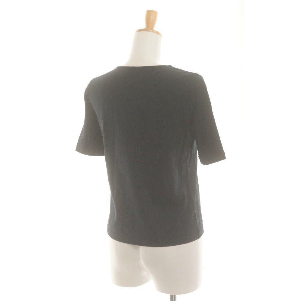 ■ ダナパリ DANA PARIS Tシャツ カットソー 半袖 スパンコール 日本製 レディース 40(L相当）ダークネイビー