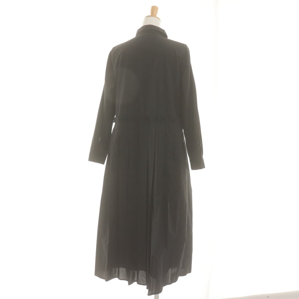 ■ レイビームス Ray BEAMS シャツワンピース 長袖 トップス ボトムス プリーツ レディース ブラック
