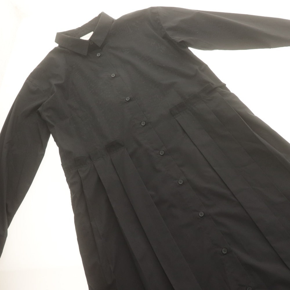 ■ レイビームス Ray BEAMS シャツワンピース 長袖 トップス ボトムス プリーツ レディース ブラック