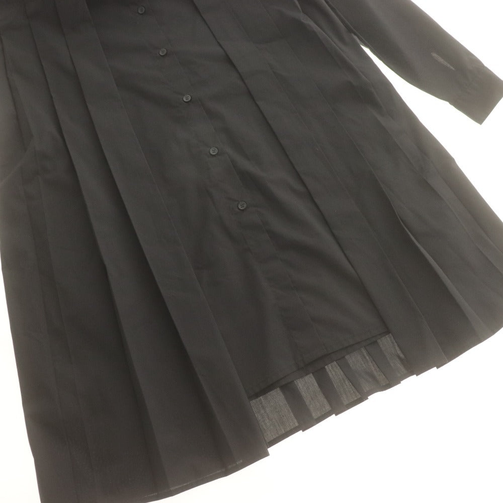 ■ レイビームス Ray BEAMS シャツワンピース 長袖 トップス ボトムス プリーツ レディース ブラック