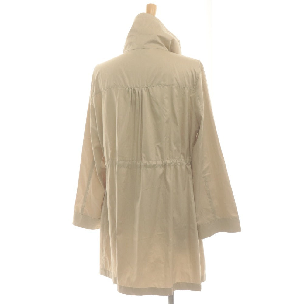 ■ 7-IDconcept Coat Long-Sleeve Outerwear Lightweight Stand Collar Gold Hardware Women's 38 (Equivalent to M) Light Beige