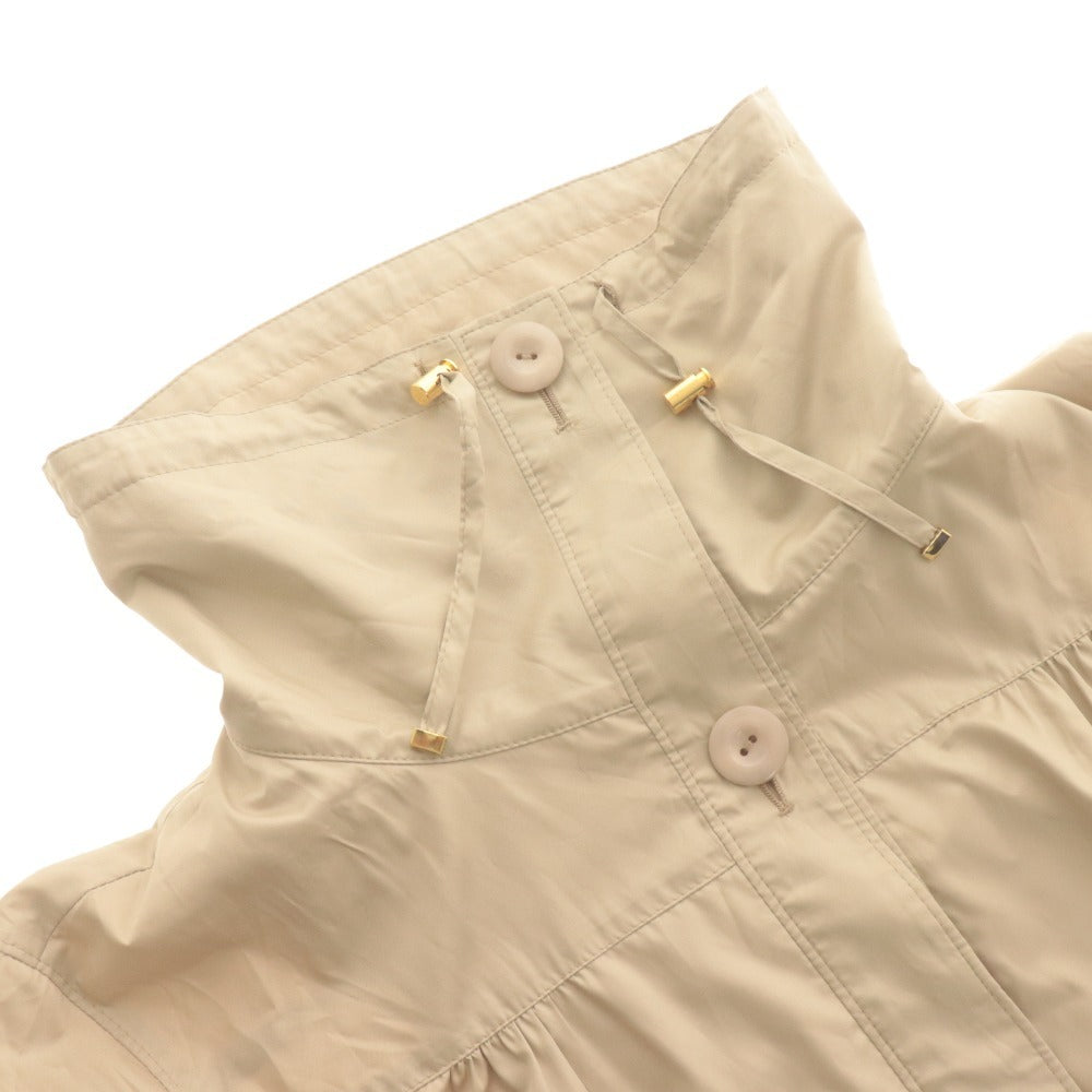 ■ 7-IDconcept Coat Long-Sleeve Outerwear Lightweight Stand Collar Gold Hardware Women's 38 (Equivalent to M) Light Beige