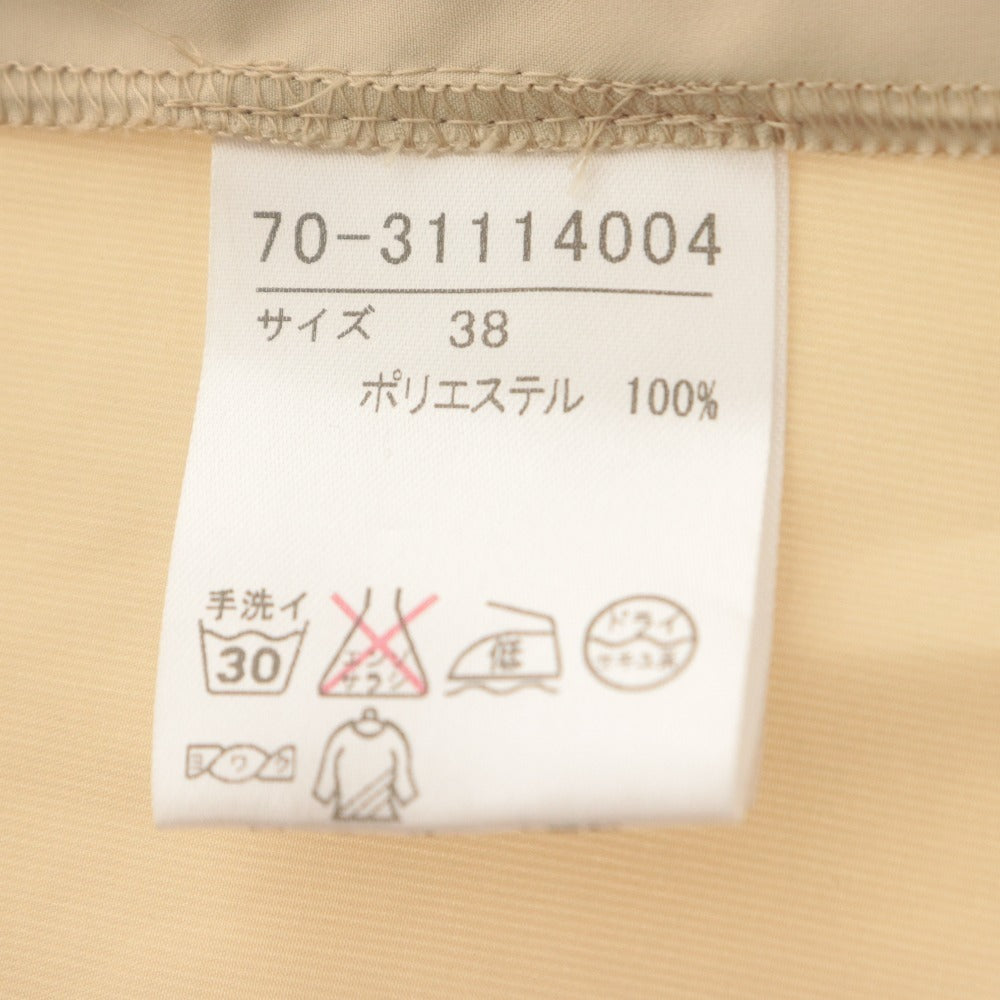 ■ 7-IDconcept Coat Long-Sleeve Outerwear Lightweight Stand Collar Gold Hardware Women's 38 (Equivalent to M) Light Beige