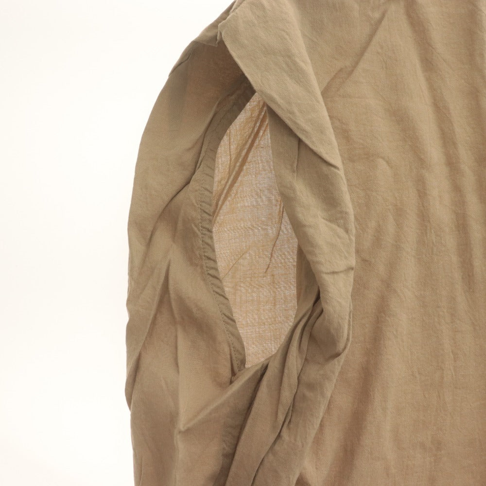 ■ SLOBE IENA Shirt Blouse Sleeveless Top Band Collar Women's Beige Tones