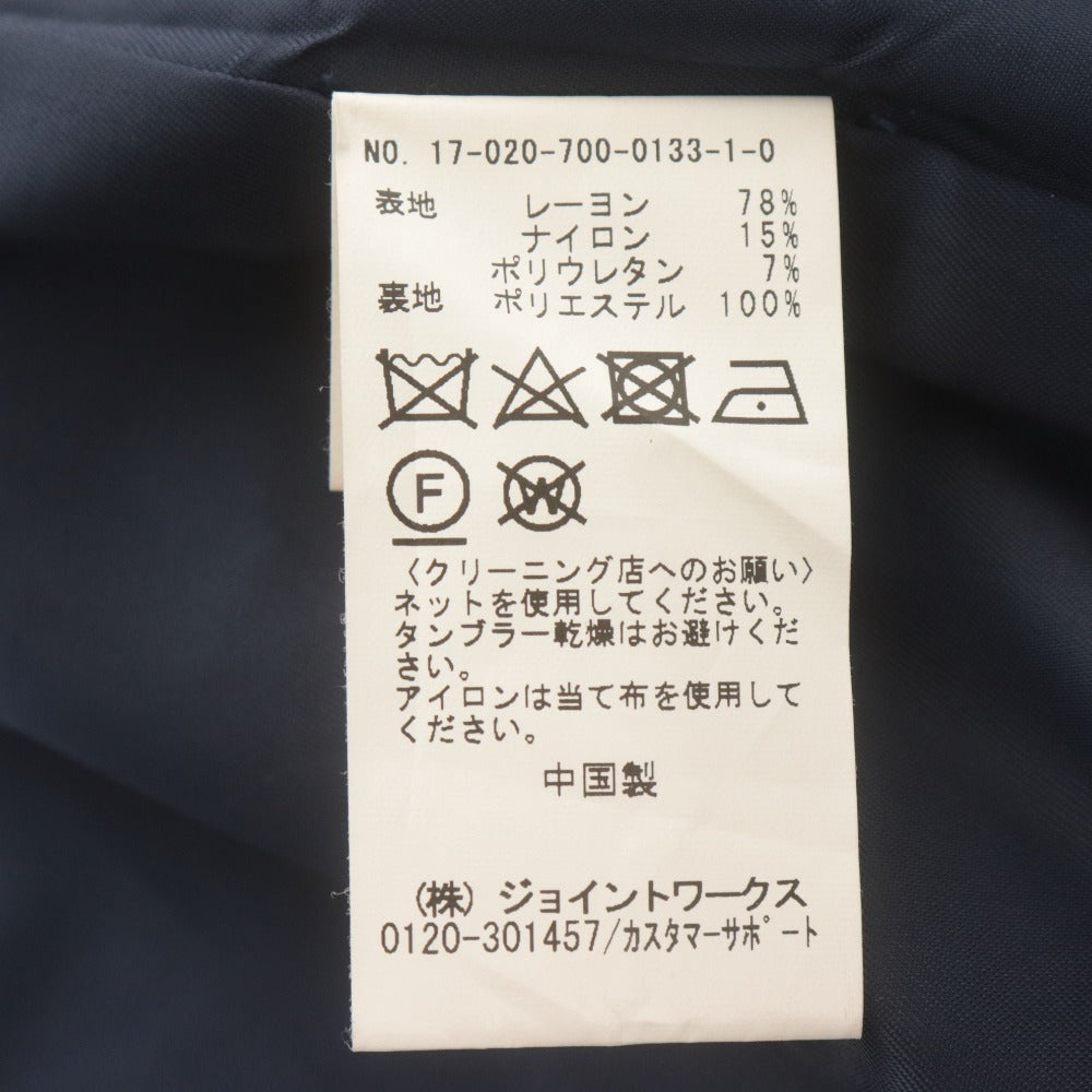 ■ シンプリシテェ Simplicite ロングコート アウター ノーカラー レディース ネイビー
