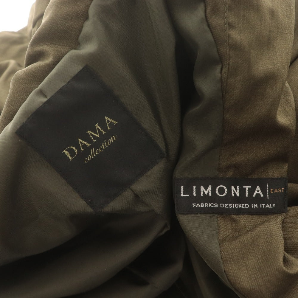 ■ ダーマコレクション DAMA collection ダウンコート アウター ジャケット フード 無地 レディース L カーキ