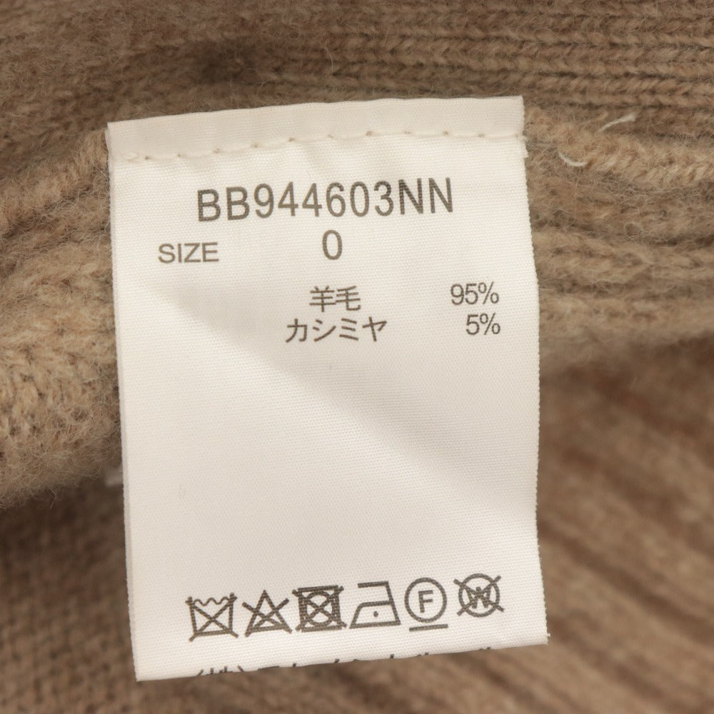 ■ バンヤードストーム BARNYARDSTORM ニットトップス 長袖 Vネック 金ボタン ゴールド レディース 0(S~M相当）ベージュ