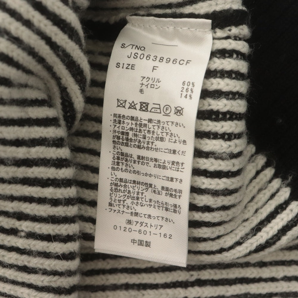 ■ ジーナシス JEANASIS ニットトップス 長袖 トップス プルオーバー ハイネック レディース フリーサイズ ブラック系