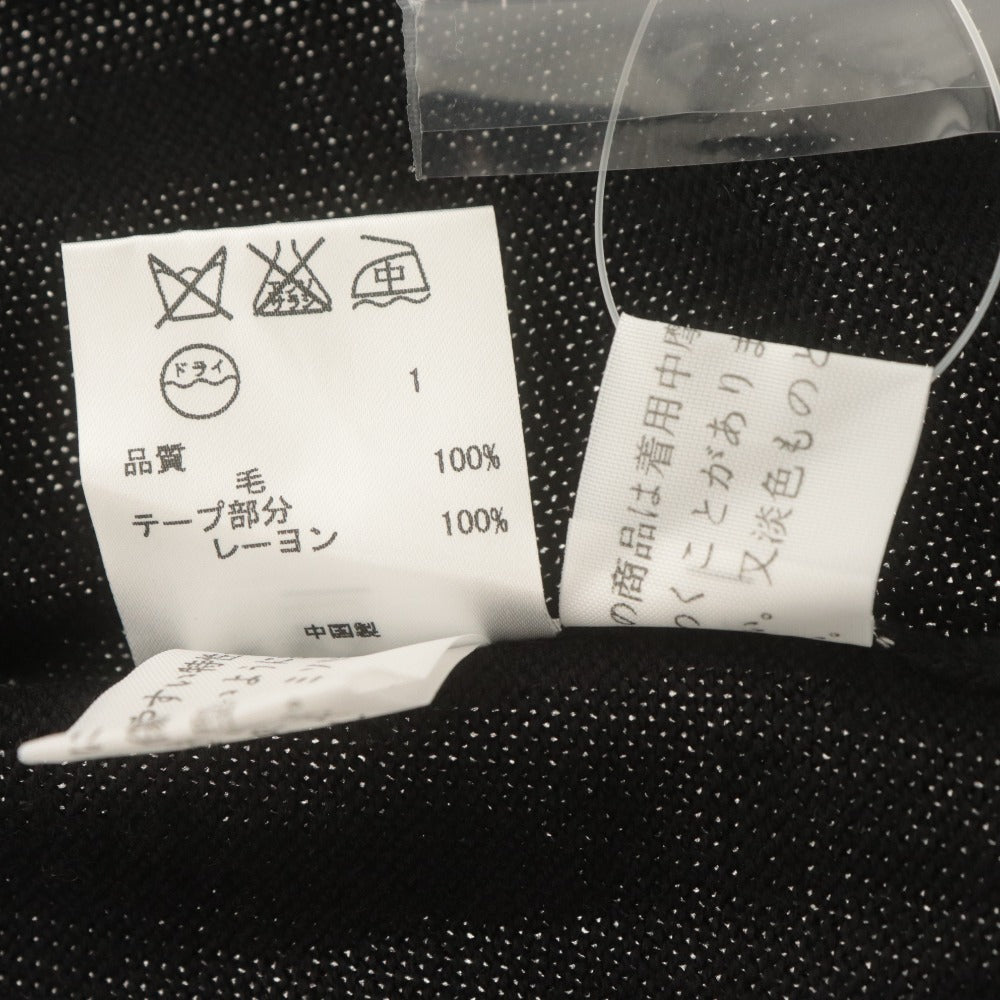 ■ 23区 カーディガン 七分袖 トップス ニット ハイネック レディース 38(M相当）ブラック 未使用 タグ付き