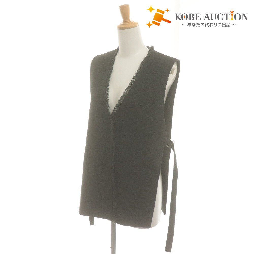 ■ green label relaxing UNITED ARROWS Gilet Vest Outerwear Tops Fringe Women's Dark Gray