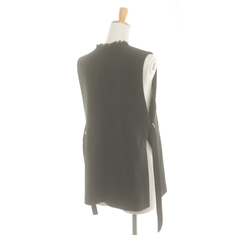 ■ green label relaxing UNITED ARROWS Gilet Vest Outerwear Tops Fringe Women's Dark Gray