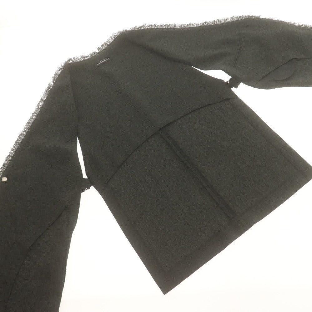 ■ green label relaxing UNITED ARROWS Gilet Vest Outerwear Tops Fringe Women's Dark Gray
