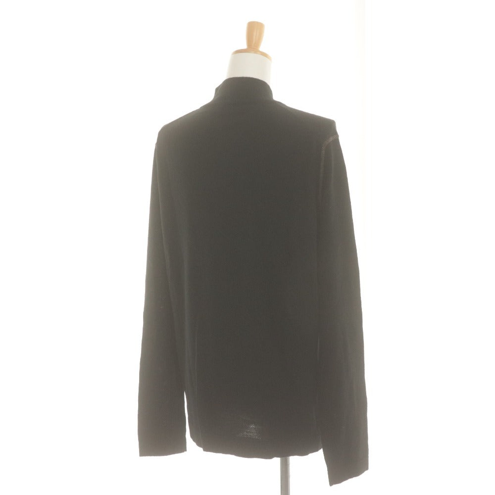 ■ カルバンクラインジーンズ Calvin Klein Jeans ジップアップニットジャケット 長袖 トップス ハイネック メンズ XL ブラック