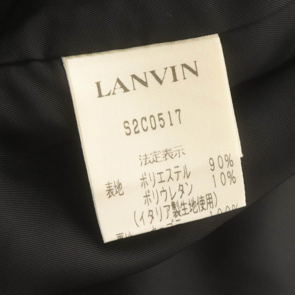 ■ ランバンコレクション LANVIN COLLECTION トレンチコート ロング アウター 日本製 レディース 38 ブラック