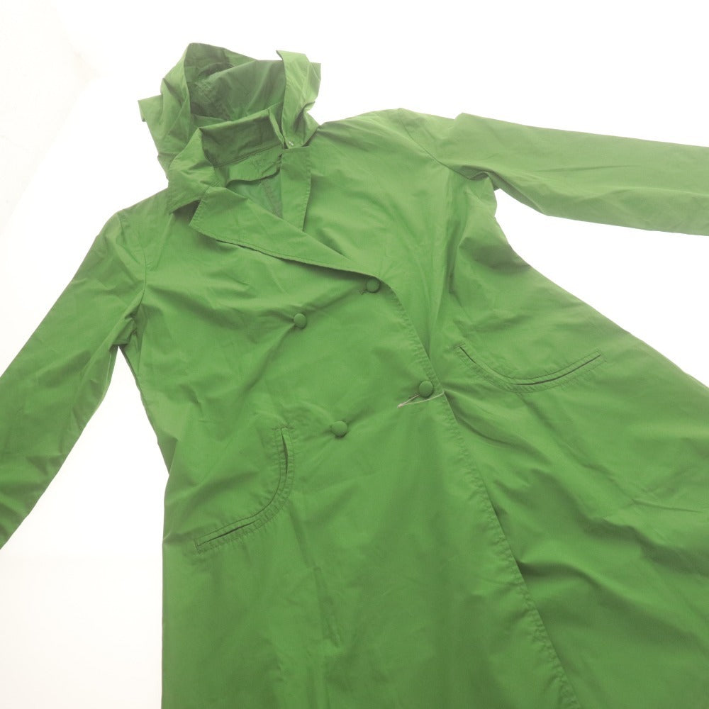 ■ Sybilla Spring Coat Outerwear, Lightweight, Water-Repellent, Hooded, Women's M–L, Green, Unused