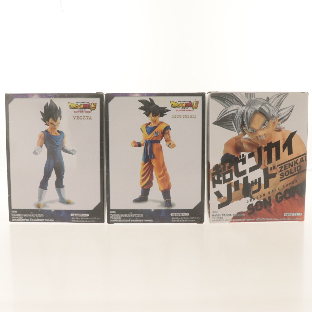 ■ Dragon Ball Super Figures Super Hero DXF Son Goku Vegeta Super Saiyan Evolution Solid 3-Piece Set Bulk Sale Unused Unopened