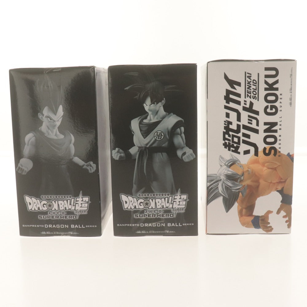 ■ Dragon Ball Super Figures Super Hero DXF Son Goku Vegeta Super Saiyan Evolution Solid 3-Piece Set Bulk Sale Unused Unopened
