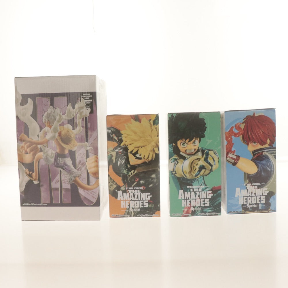 ■ 僕のヒーローアカデミア フィギュア THE AMAZING HEROES Special ワンピース Grandista MONKEY.D.LUFFY 4点セット まとめ売り 未開封
