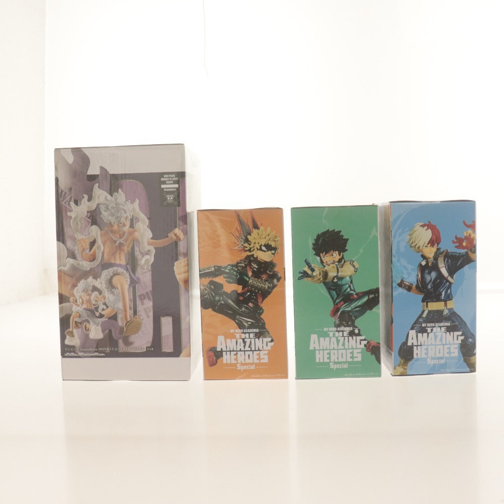 ■ 僕のヒーローアカデミア フィギュア THE AMAZING HEROES Special ワンピース Grandista MONKEY.D.LUFFY 4点セット まとめ売り 未開封
