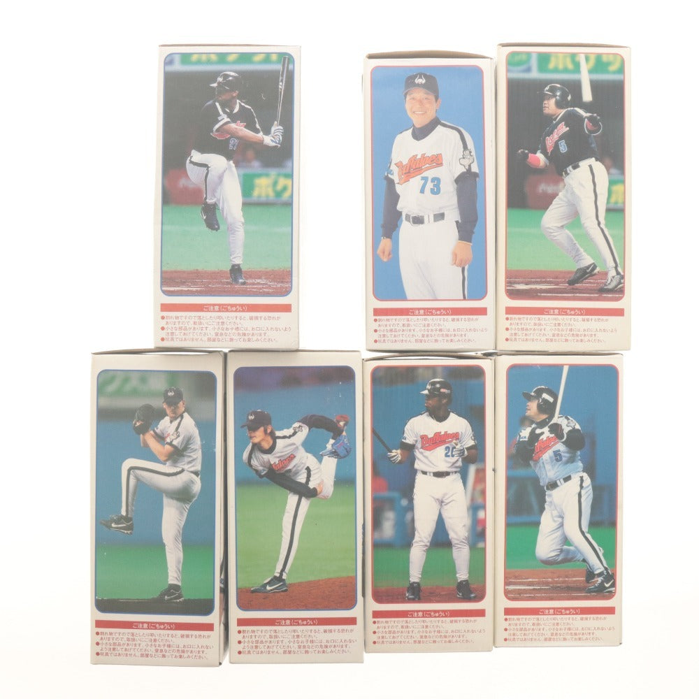 ■ 大阪近鉄バファローズ ボブルヘッド 人形 7点セット まとめ売り フィギュア 首振り プロ野球 箱付き