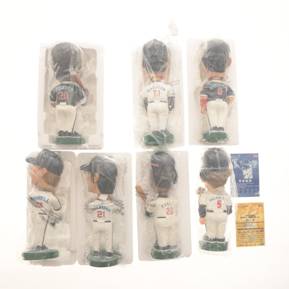 ■ 大阪近鉄バファローズ ボブルヘッド 人形 7点セット まとめ売り フィギュア 首振り プロ野球 箱付き