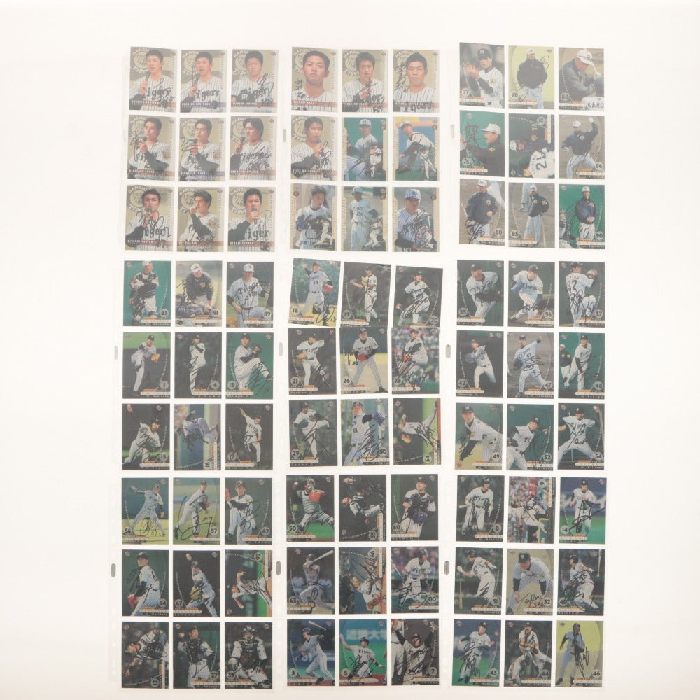 ■ Baseball Card Large Set Bulk Sale Hanshin Tigers Early 2000s File Japan Pro Baseball Goods Collection Includes Autographed Cards