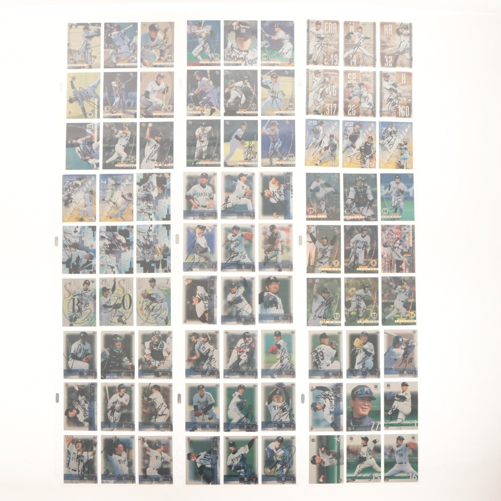 ■ Baseball Card Large Set Bulk Sale Hanshin Tigers Early 2000s File Japan Pro Baseball Goods Collection Includes Autographed Cards