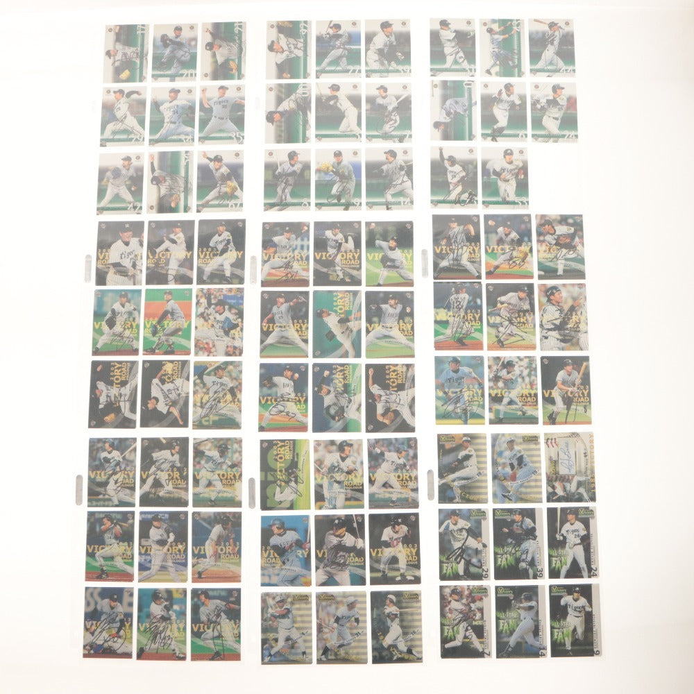 ■ Baseball Card Large Set Bulk Sale Hanshin Tigers Early 2000s File Japan Pro Baseball Goods Collection Includes Autographed Cards