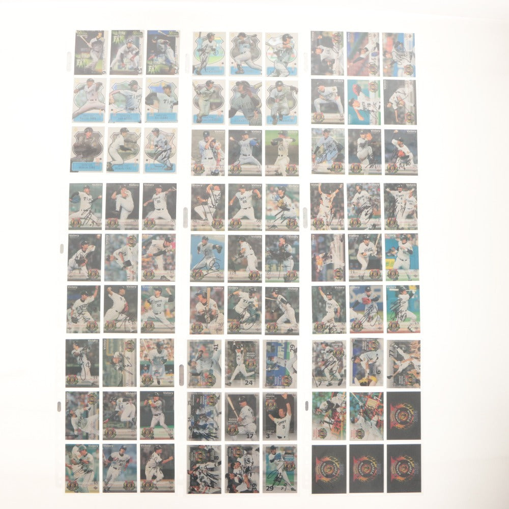 ■ Baseball Card Large Set Bulk Sale Hanshin Tigers Early 2000s File Japan Pro Baseball Goods Collection Includes Autographed Cards