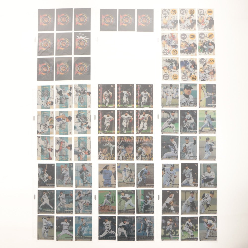 ■ Baseball Card Large Set Bulk Sale Hanshin Tigers Early 2000s File Japan Pro Baseball Goods Collection Includes Autographed Cards