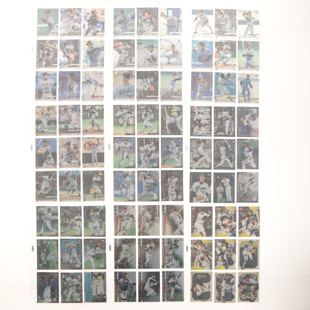 ■ Baseball Card Large Set Bulk Sale Hanshin Tigers Early 2000s File Japan Pro Baseball Goods Collection Includes Autographed Cards