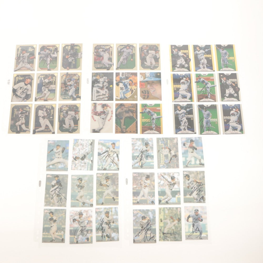 ■ Baseball Card Large Set Bulk Sale Hanshin Tigers Early 2000s File Japan Pro Baseball Goods Collection Includes Autographed Cards