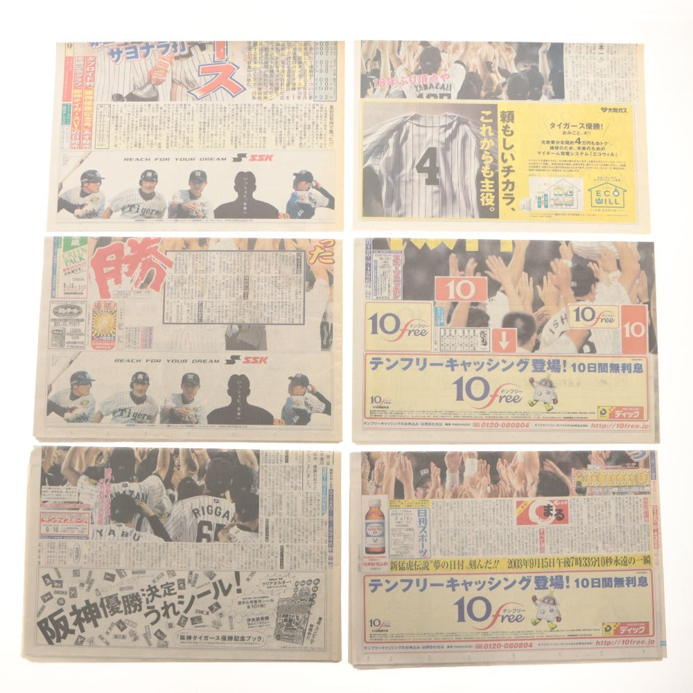 ■ プロ野球 号外 まとめ売り ファイル 阪神タイガース 西武ライオンズ 2003年 2004年 新聞 セリーグ パリーグ