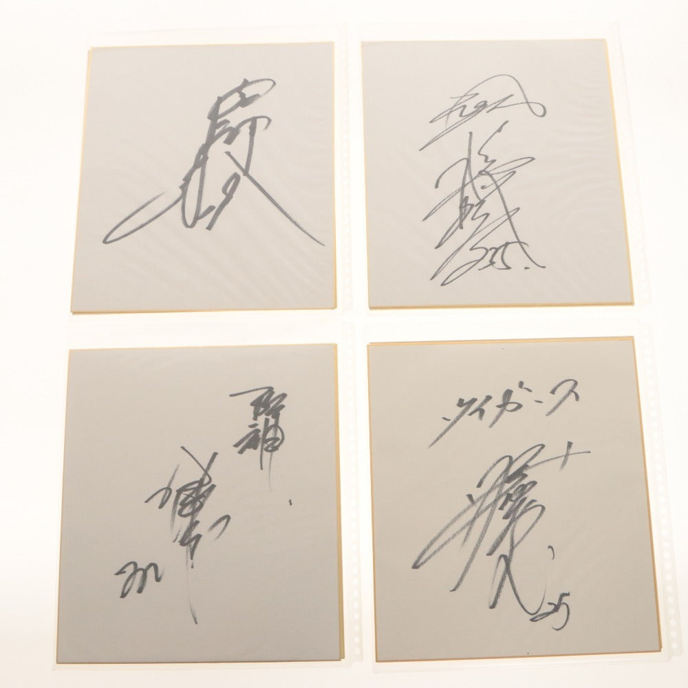 ■ プロ野球 サイン色紙 セット まとめ売り ファイル 野球 直筆 日本 コレクション グッズ 阪神タイガース