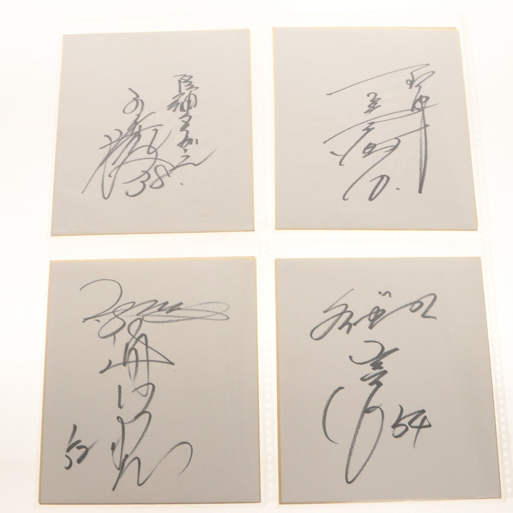 ■ プロ野球 サイン色紙 セット まとめ売り ファイル 野球 直筆 日本 コレクション グッズ 阪神タイガース