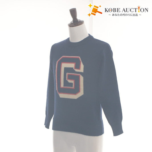 ■ VAN Jacket VAN Jacket Sweater Knit Top Crew Neck Logo Men's Women's M Navy-toned
