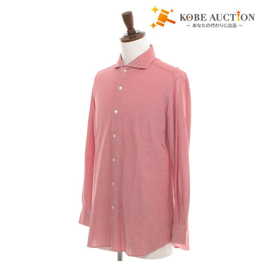 ■ Maker's Shirt Kamakura Shirt Tops Collar Long Sleeve Button Solid Men's LL Pink Beige