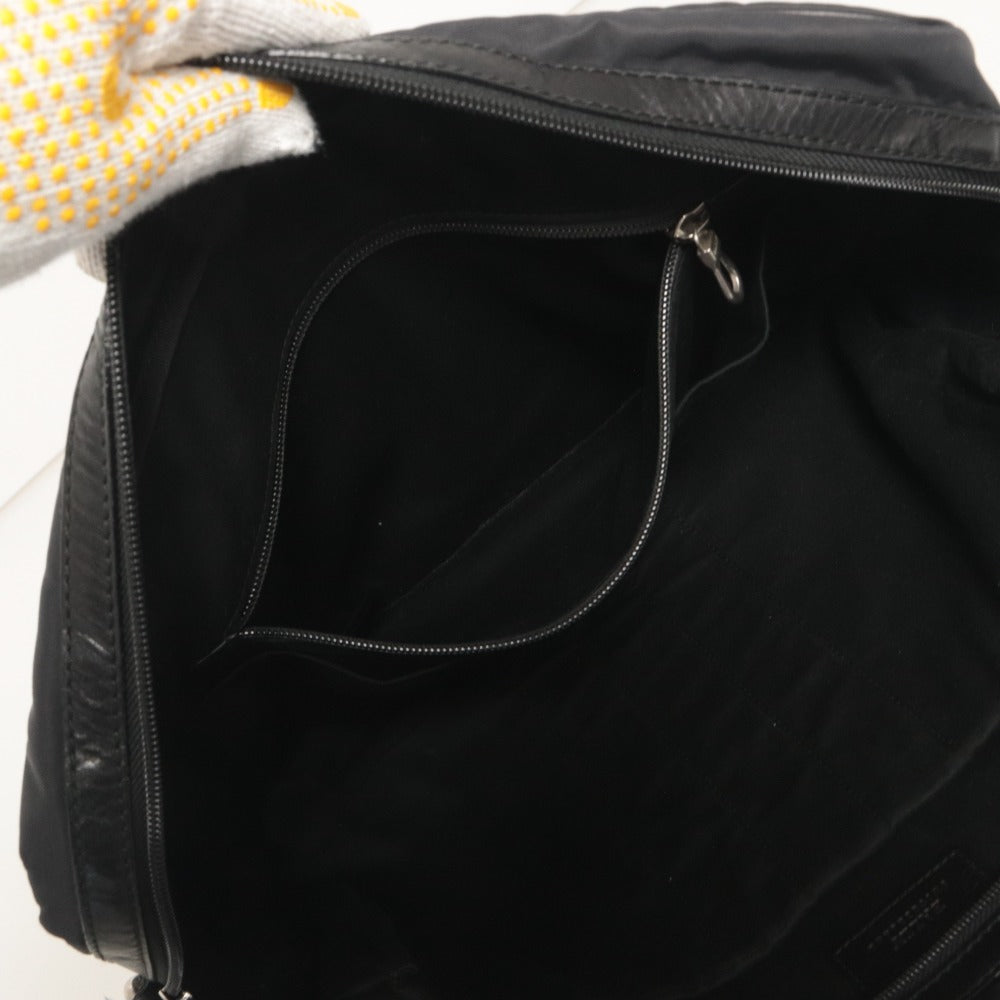 ■ BALLY バリー ビジネスバッグ ブリーフケース ショルダーバッグ 鞄 2way レザー ナイロン オットカー メンズ ブラック