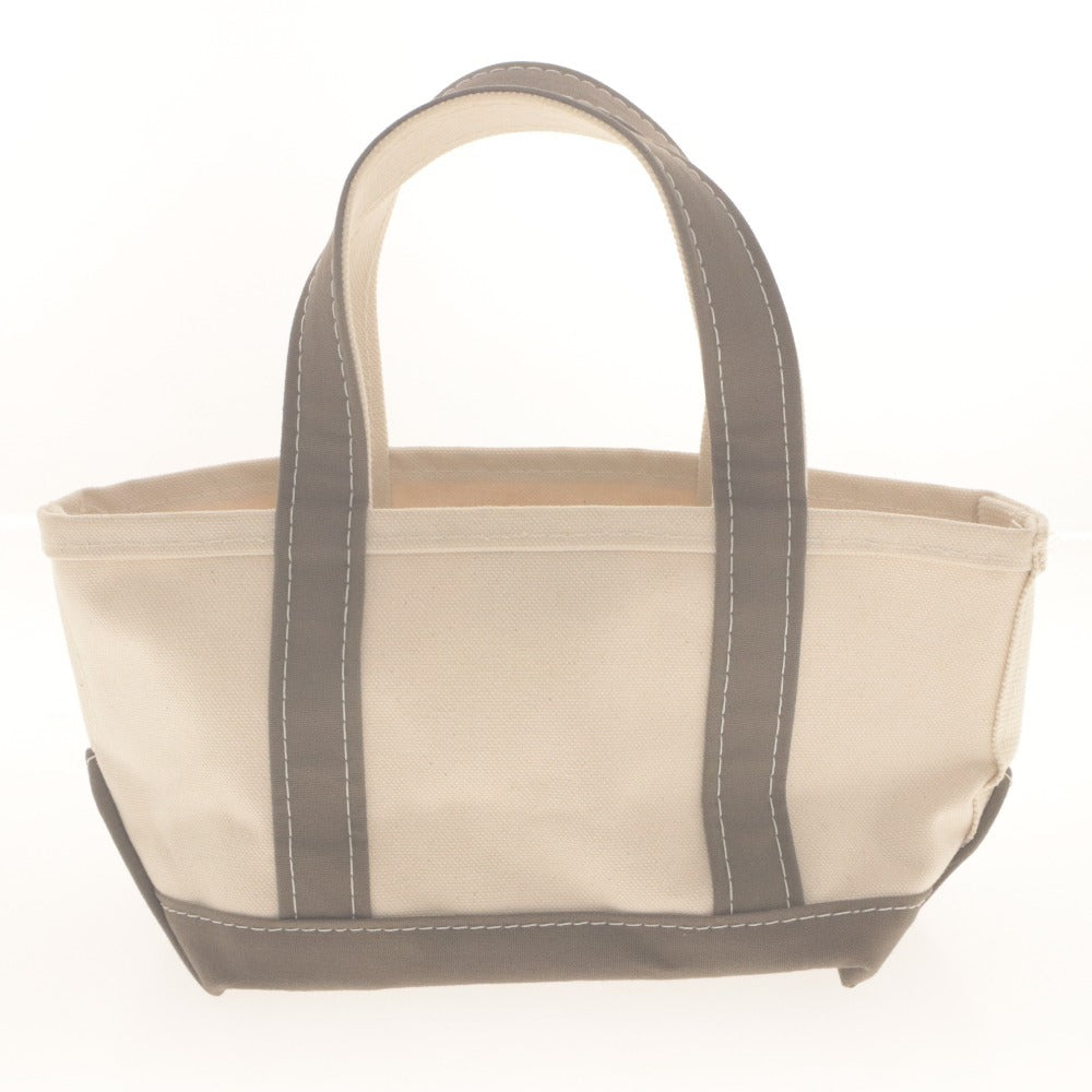■ L.L.Bean L.L.Bean Tote Bag Bo and Tote Mini Cotton Canvas Men's Ladies Ivory Brown